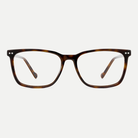 Beatrice dark tortoise acetate eyeglasses, front view