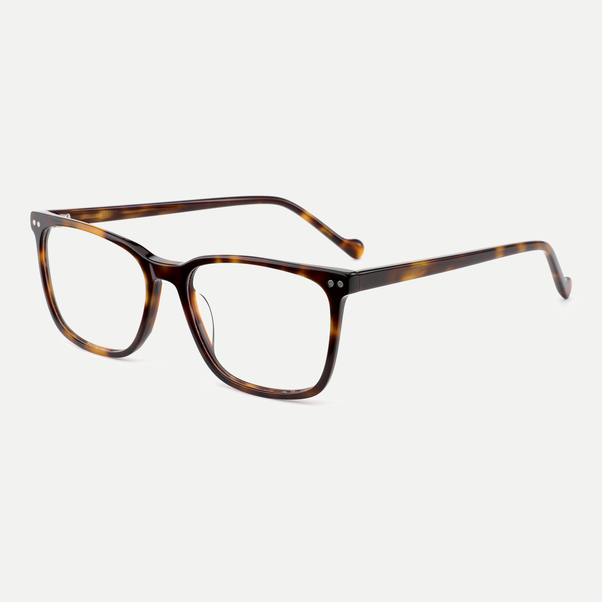 Beatrice dark tortoise acetate eyeglasses, angled view