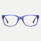 Celeste crystal violet acetate eyeglasses, front view