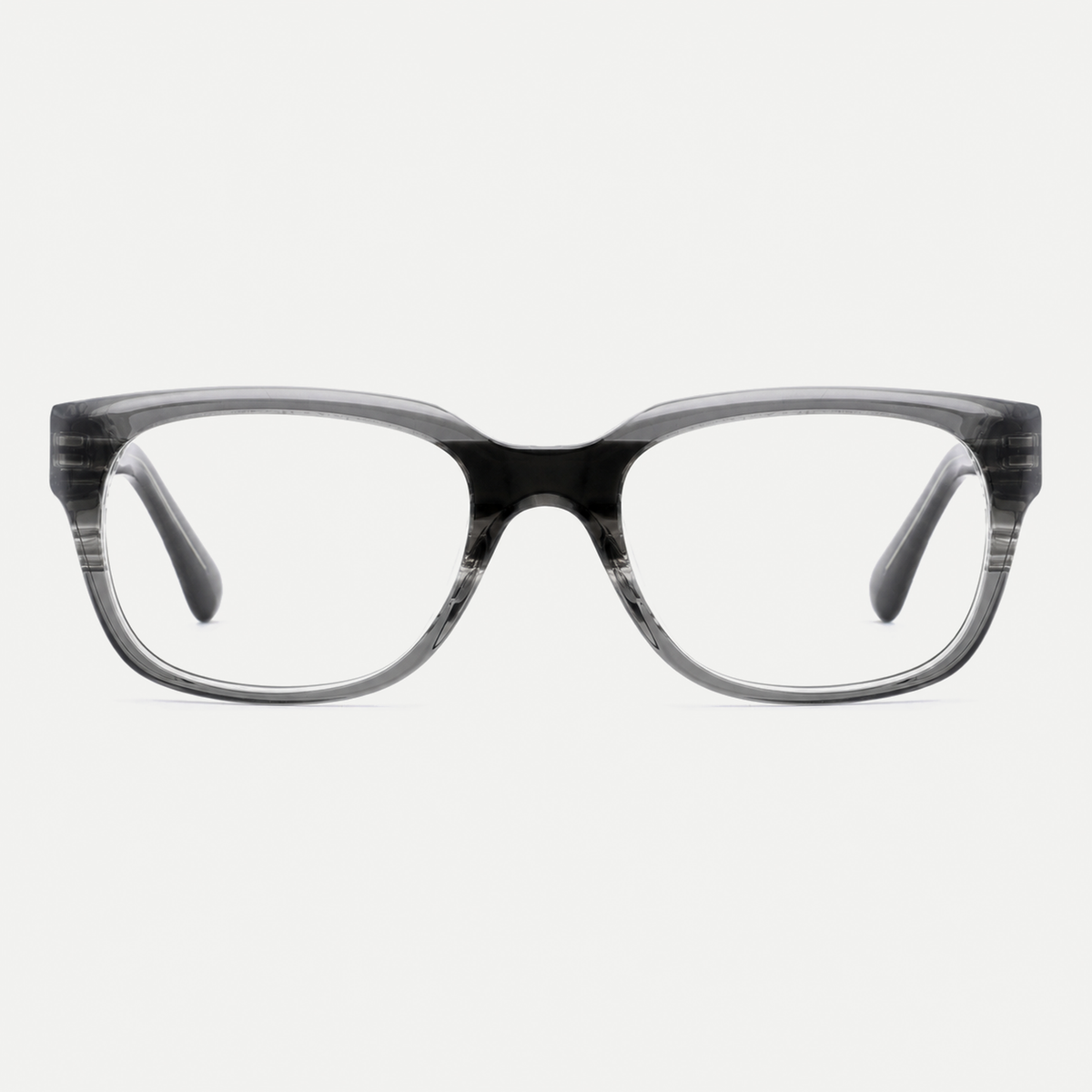 Celeste smoke gray acetate eyeglasses, front view