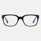 Celeste navy acetate eyeglasses, front view