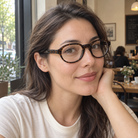 Laurel tortoise acetate eyeglasses, lifestyle wearing photo