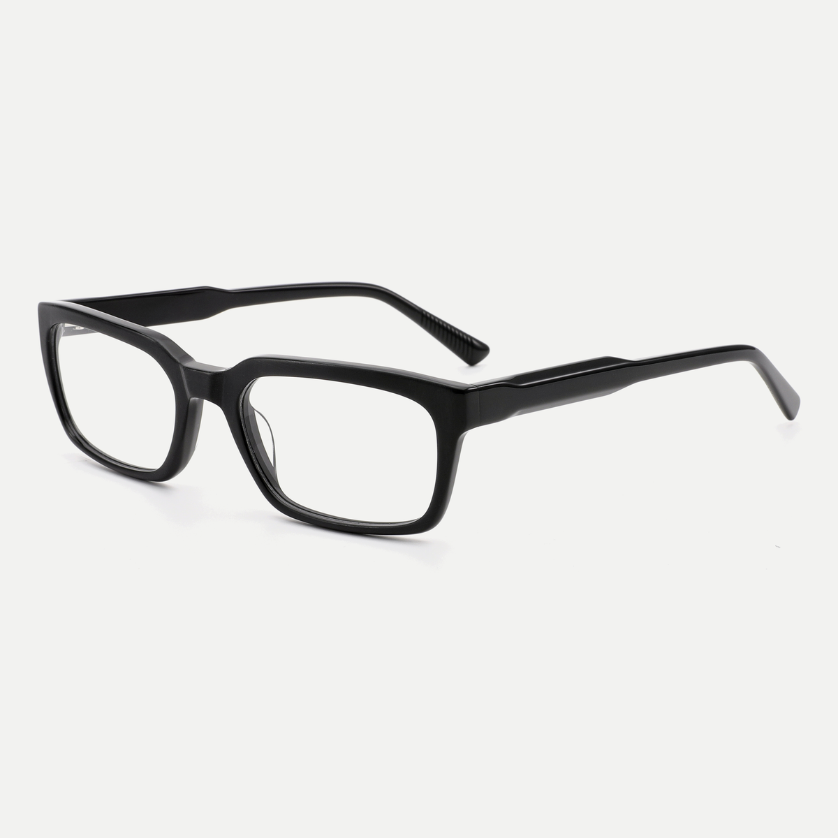 Isabel black acetate eyeglasses, angled view