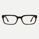 Isabel dark tortoise acetate eyeglasses, front view