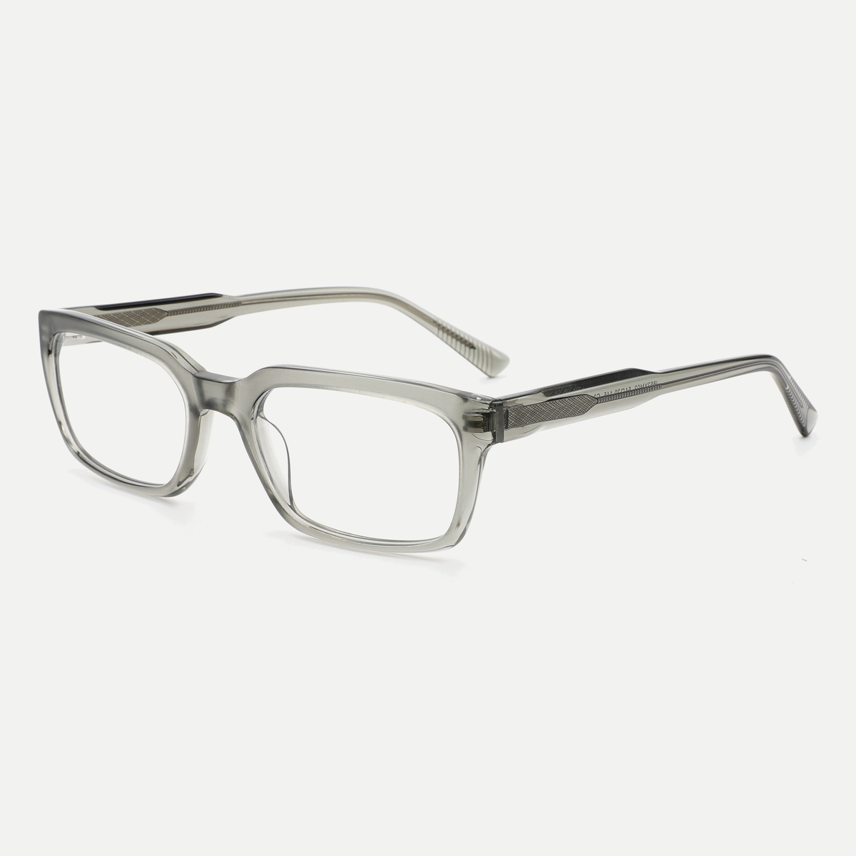 Isabel crystal sage acetate eyeglasses, angled view