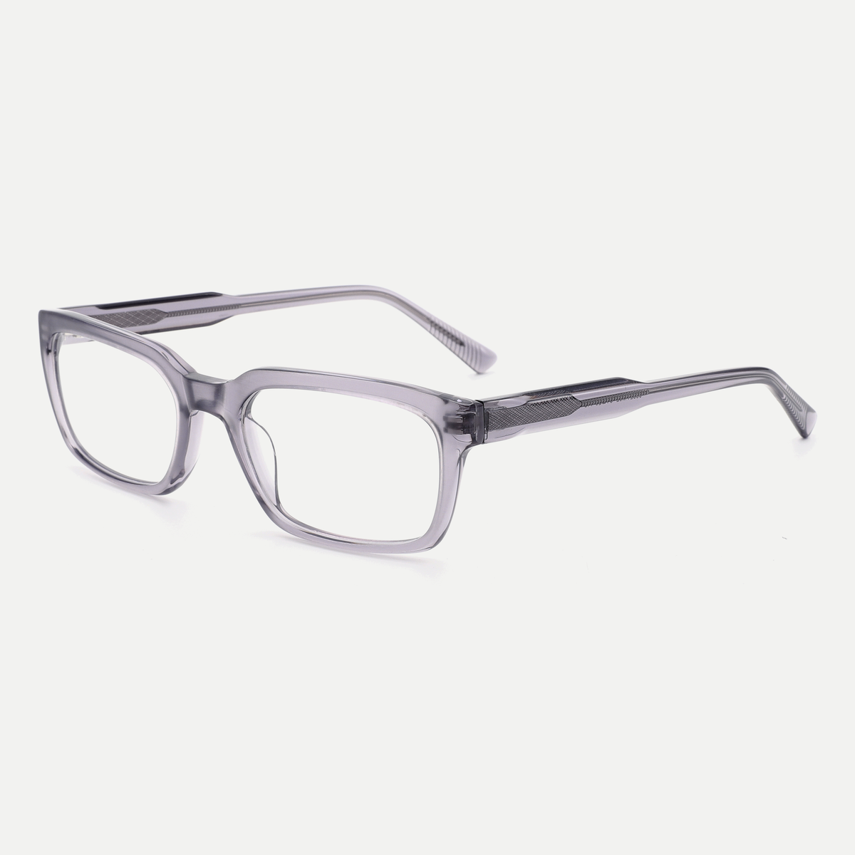 Isabel crystal lilac acetate eyeglasses, angled view