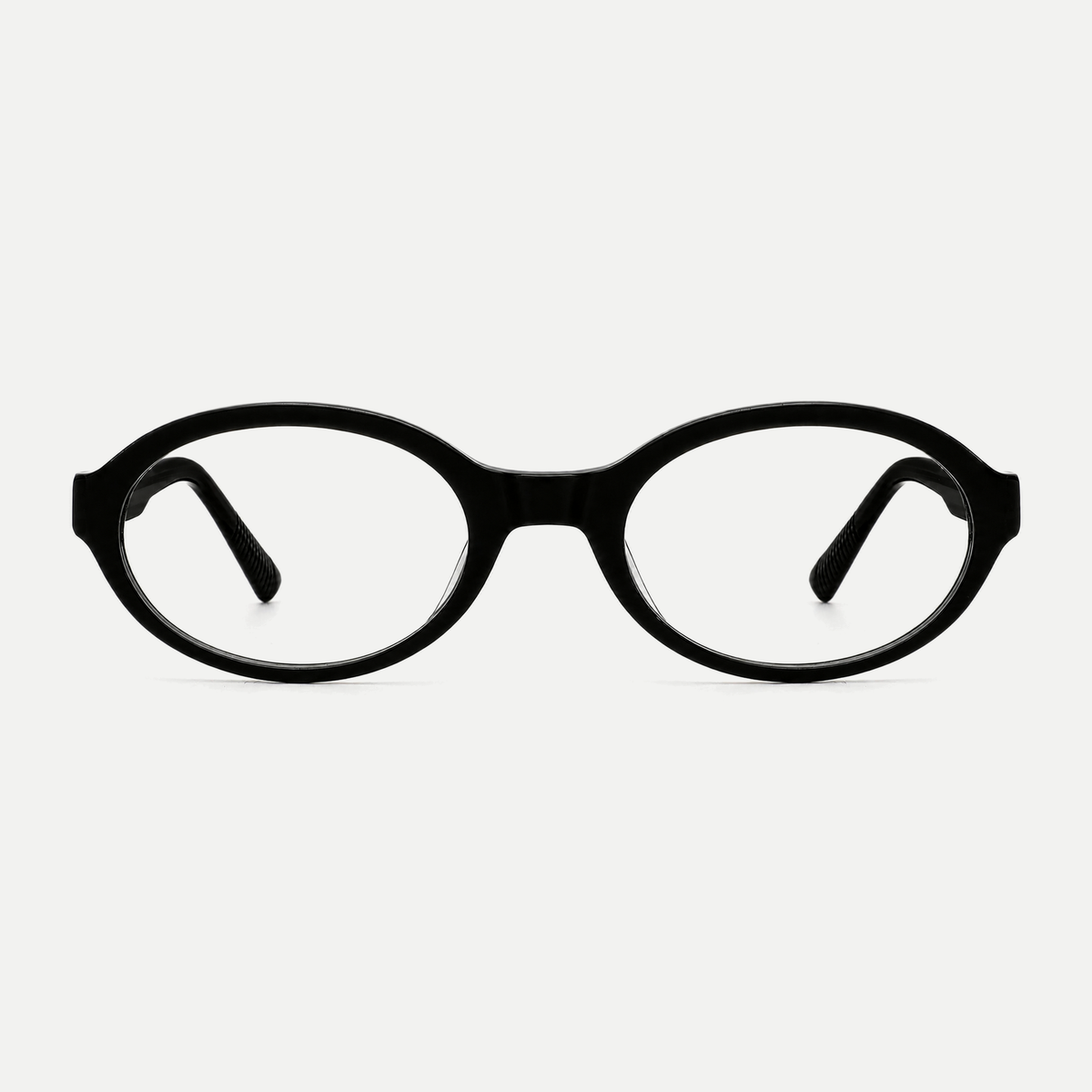 Colette black acetate eyeglasses, front view