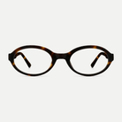 Colette tortoise acetate eyeglasses, front view