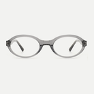 Colette smoke gray acetate eyeglasses, front view