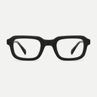 Matilda matte black acetate eyeglasses, front view