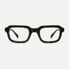Matilda dark tortoise acetate eyeglasses, front view