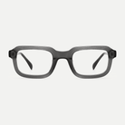Matilda charcoal gray acetate eyeglasses, front view