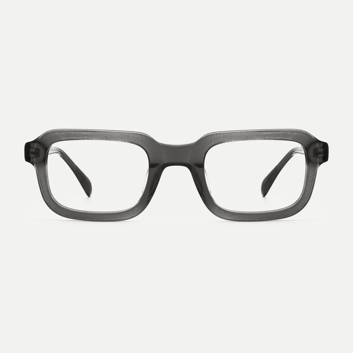 Matilda charcoal gray acetate eyeglasses, front view
