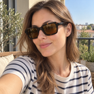 Wren dark tortoise / brown sunglasses, lifestyle view