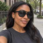 Morgan black / smoke sunglasses, lifestyle view