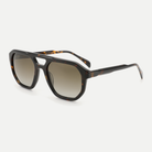 Morgan dark tortoise / brown gradient sunglasses, 45-degree view