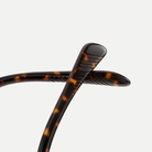 Morgan dark tortoise / brown gradient sunglasses, frame detail