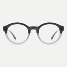 Rosalie crystal blue gray acetate eyeglasses, front view