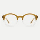 Rosalie honey amber acetate eyeglasses, front view
