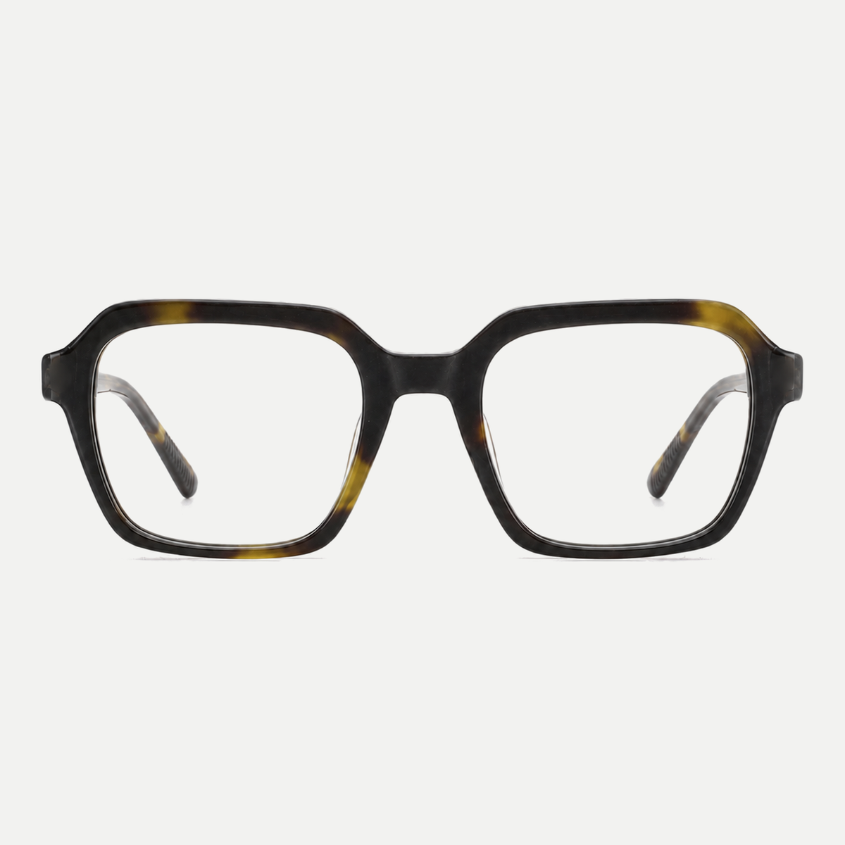 Estelle dark tortoise acetate eyeglasses, front view