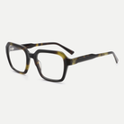 Estelle dark tortoise acetate eyeglasses, angled view