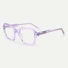 Estelle crystal lilac acetate eyeglasses, angled view