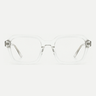 Estelle crystal clear acetate eyeglasses, front view