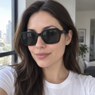 Skye black / smoke sunglasses, lifestyle view