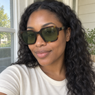 Skye dark tortoise / green sunglasses, lifestyle view