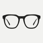 Juliette black acetate eyeglasses, front view
