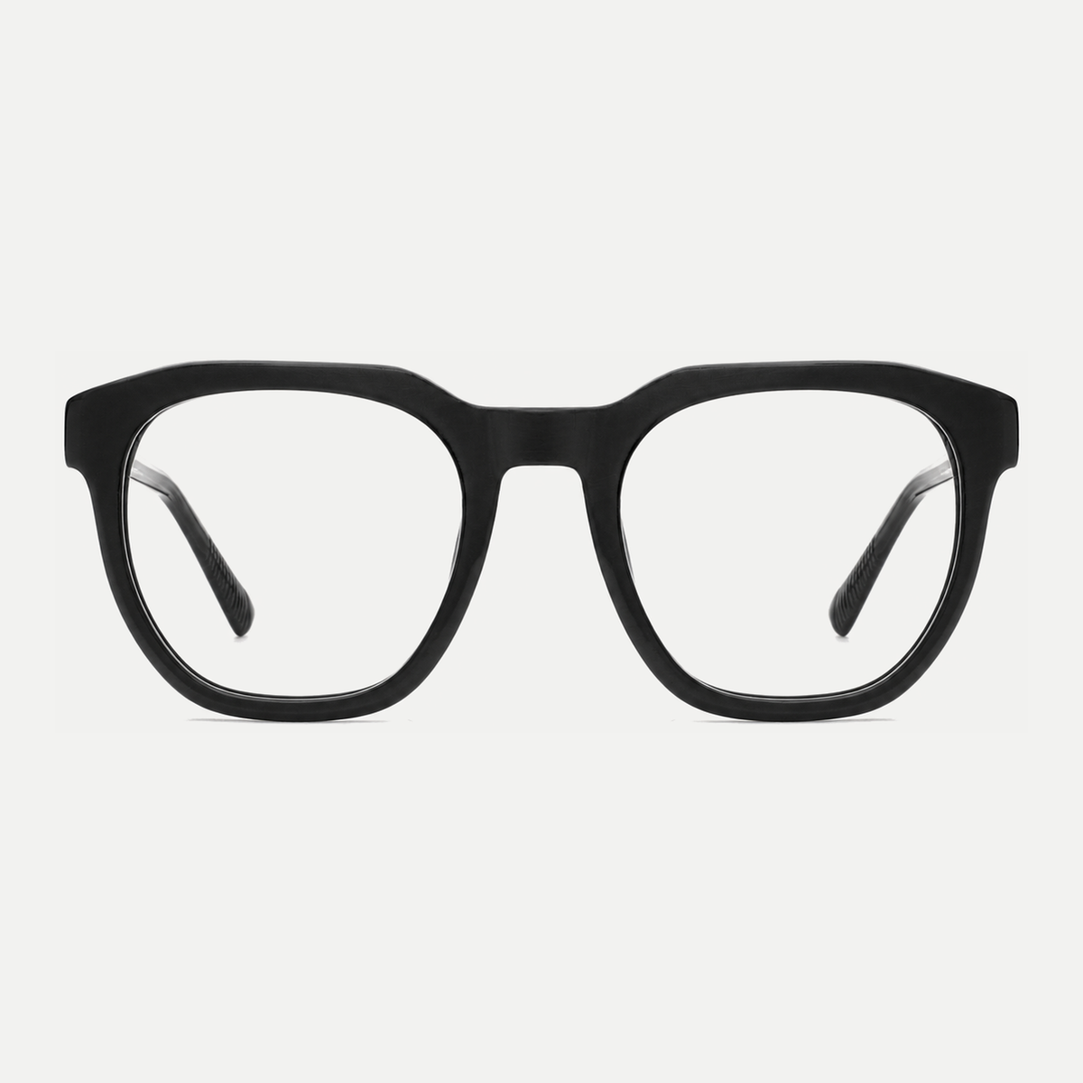 Juliette black acetate eyeglasses, front view