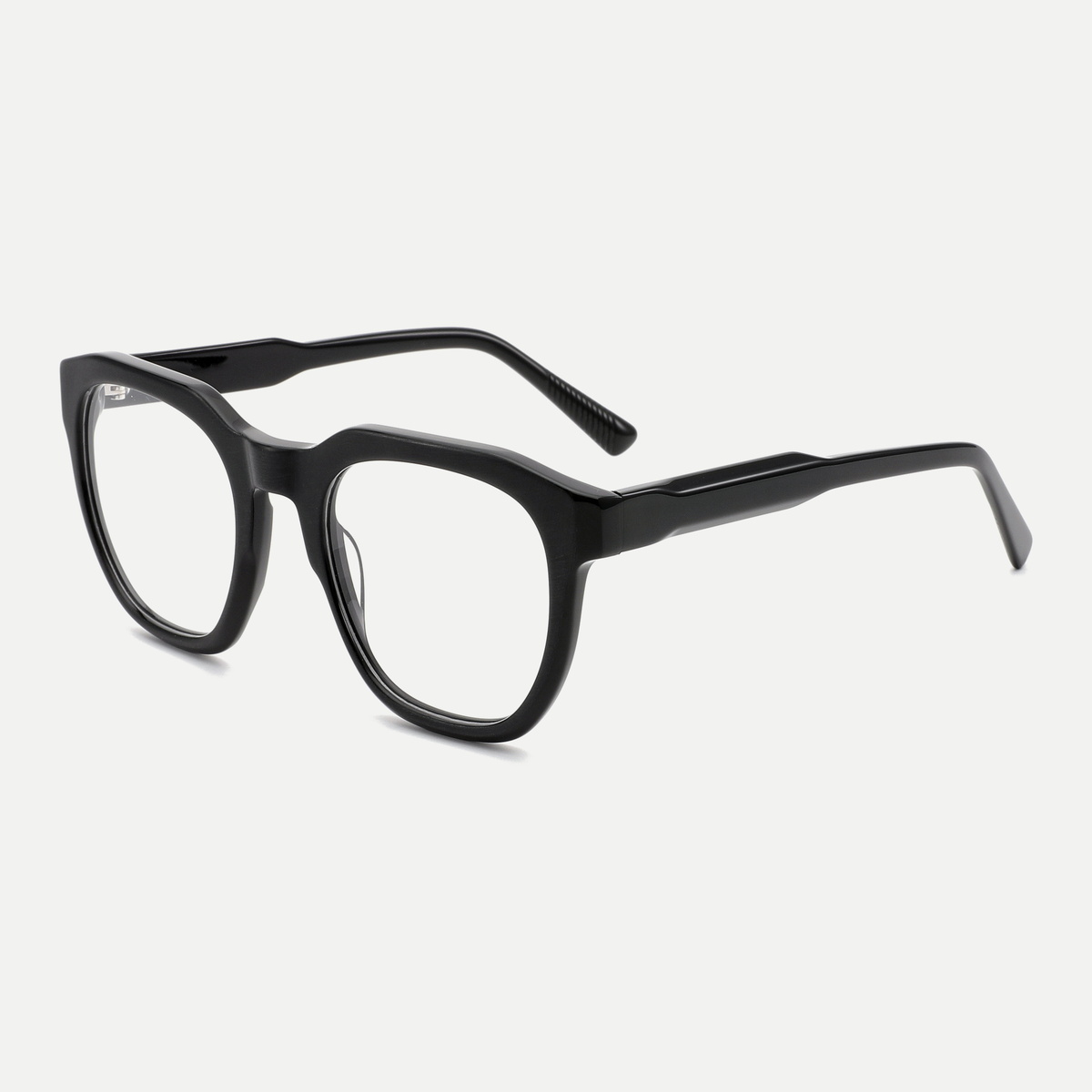 Juliette black acetate eyeglasses, angled view