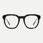 Juliette dark tortoise acetate eyeglasses, front view