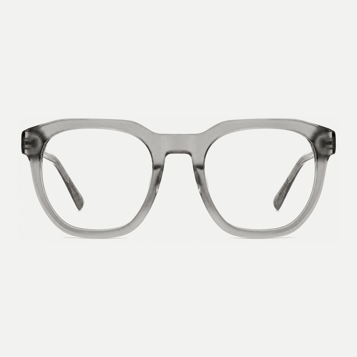 Juliette crystal gray acetate eyeglasses, front view