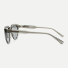 Aspen crystal sage / light smoke sunglasses, 90-degree side view