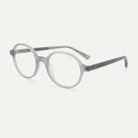 Marlow frost gray acetate glasses, angled view