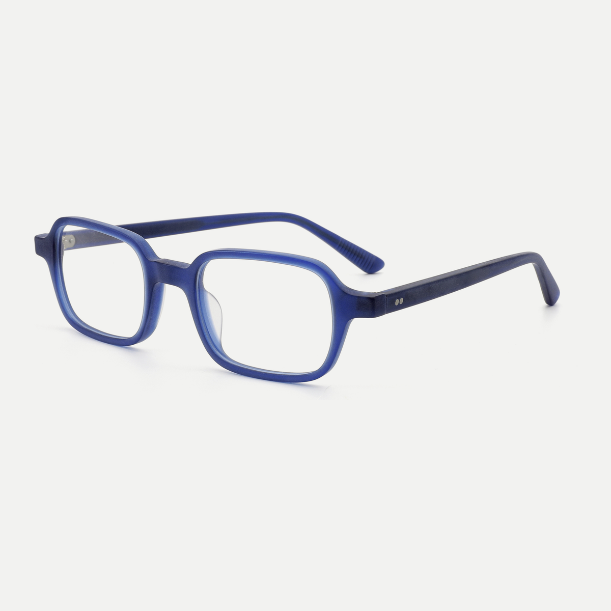 Evelyn blue acetate glasses, angled view