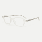 Evelyn crystal clear acetate glasses, angled view