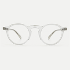 Clara crystal clear acetate glasses, front view