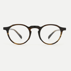 Clara tortoise brown acetate glasses, front view