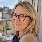 Clara tortoise brown acetate glasses worn by a customer