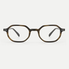 Audrey tortoise brown acetate glasses, front view