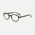 Audrey tortoise brown acetate glasses, angled view