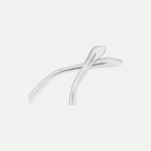Hazel crystal clear acetate glasses, temple tips detail