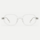 Vivian crystal clear acetate glasses, front view