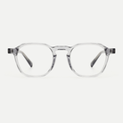 Eleanor crystal clear acetate glasses, front view