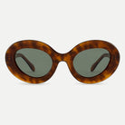 Sloane sunglasses - Amber Tortoise / Green - front view