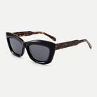 Blair sunglasses - Black Tortoise / Smoke - 45-degree view
