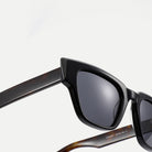 Arden sunglasses - Black Tortoise / Smoke - temple detail