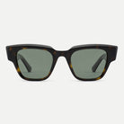 Arden sunglasses - Black / Green - front view